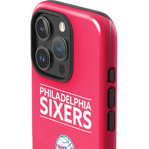 NBA Philadelphia 76ers Standard - Red iPhone 16 Pro Impact Case